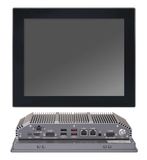 [SP-120R-1J64] Industrial Fanless 12.1" Panel PC, w/ Intel - ®Plataforma Elkhart Lake J6412