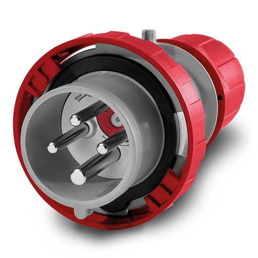 [218.3236RV] ENCHUFE MACHO VOLANTE 3P+T IP67 32A 6h 346-415V CON INVERSOR DE FASE PARA CAMBIO DEL SENTIDO DE GIRO DE UN MOTOR