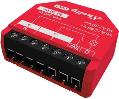 Interruptor inteligente con medidor de energía operado por Wi-Fi 1 canal de 15A