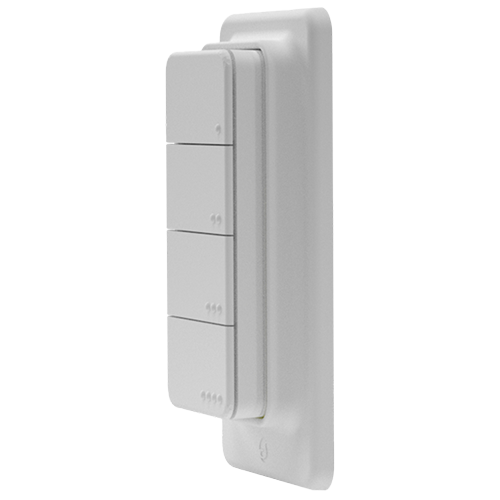 [BLU RC Button 4 US] Controlador Inteligente Shelly BLU RC Button 4 US – Botón Bluetooth de 4 Teclas