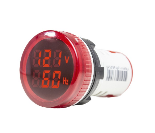 Indicador Digital de Corriente, voltaje, frecuencia, temperatura Serie ID20, Formato Redondo, Metaltex