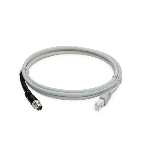 [CB-M12X8M10G-200] Cable Ethernet M12 macho a codificación X de 8 pines, 2 metros