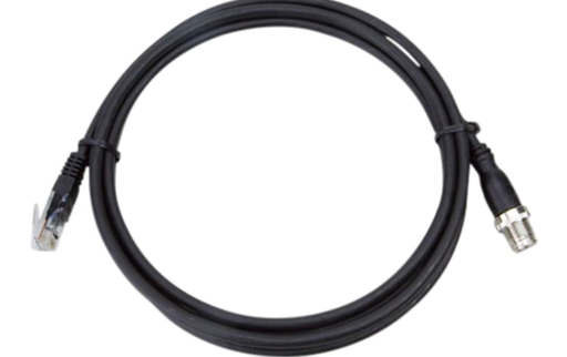 [CB-M12X8MRJ-200] Cable Ethernet M12 macho a RJ45 con codificación X de 8 pines, 2 metros 