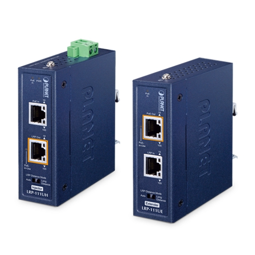 [LRP-111U-KIT] LRP-111U-KIT Kit industrial de 1 puerto 10/100TX 802.3bt PoE + 1 puerto UTP PoE de largo alcance