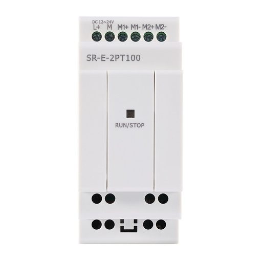 [SR-E-2PT100] Módulo Expansión SR, 2 Entradas Analógicas PT100, 12–24 VDC