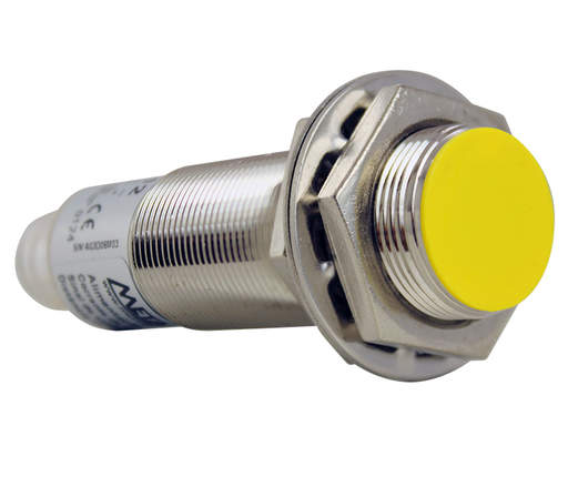 Sensor inductivo cilíndrico Ø18mm, NPN, NO, 5mm, conector M12 o cable K12