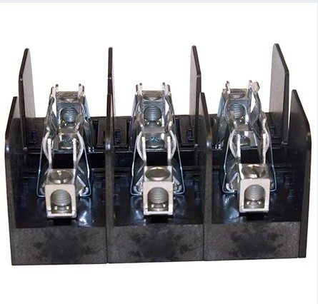 [60608] Bloque portafusible 3 polos 60A max., 600V AC, UL Clase H y K