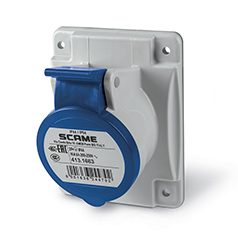 [413.3263] ENCHUFE HEMBRA P/EMPOTRAR 2P+T IP44 32A 6h 200-250V, FIJACION 84X106mm