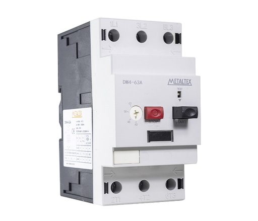 [DM4-63A] Guardamotor DM4, 2 botones, regulación térmica 40-63A
