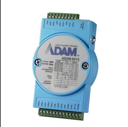 [Adam-6015-DE] Módulo Ethernet I/O, 7 canales RTD aislados, Modbus TCP