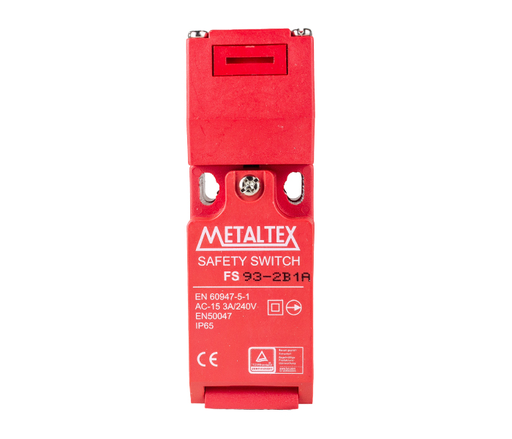 [FS93-2B1A] Interruptor de seguridad de acción lenta, 600 V, 2 NC + 1 NA, 3 A, 240 V CA