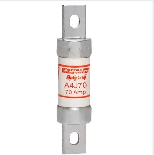 [A4J70] Fusible Mersen serie A4J, clase J, acción rápida,  600VAC, 300VDC
