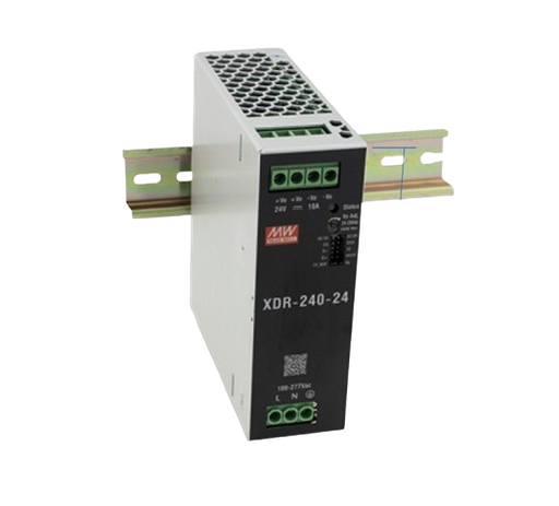 Fuente de Poder Industrial DIN Rail 240W MEAN WELL XDR-240